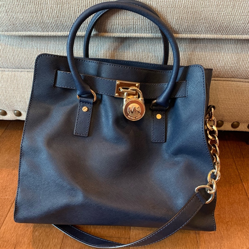 Navy Blue Michael Kors Handbag
